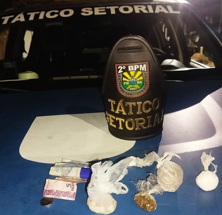 Polícia Militar prende homem por tráfico de drogas no bairro Pintolândia, em Boa Vista